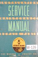 Warner & Swasey-Warner & Swasey 5 Spindle Automatic Machine , M-2540 Lot 119 Service Manual 1954-5 Spindle-M-2540-01